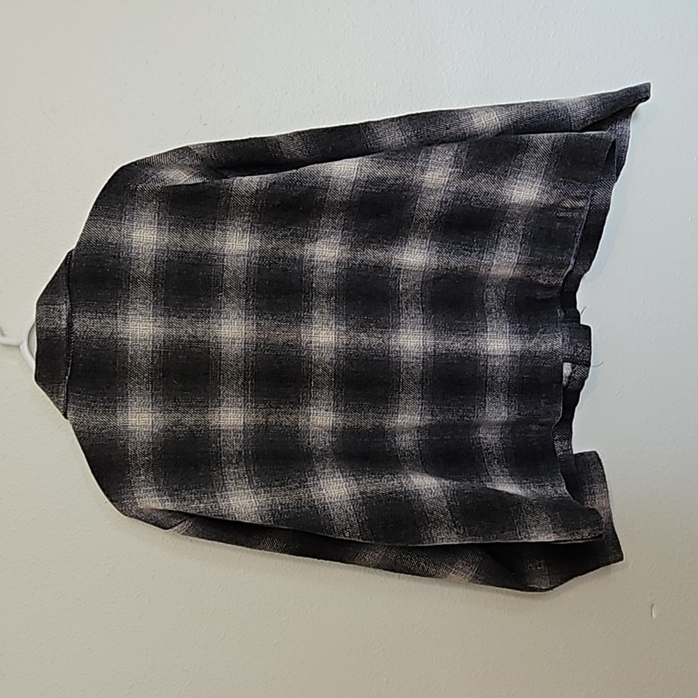 Streetwear Vintage wool blend flannel plaid shacket sz.L - Picture 4 of 4